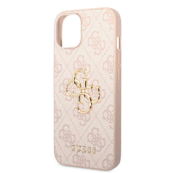 Калъф от Guess PU 4G Metal Logo Case за iPhone 15 Plus Pink - Image 4