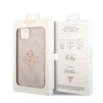 Калъф от Guess PU 4G Metal Logo Case за iPhone 15 Plus Pink - Image 6