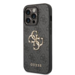 Калъф от Guess PU 4G Metal Logo Case за iPhone 15 Pro Max - Сив - Image 2