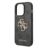Калъф от Guess PU 4G Metal Logo Case за iPhone 15 Pro Max - Сив - Image 6