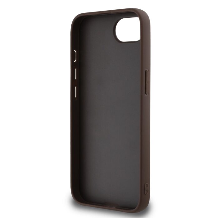 Калъф от 
Guess PU 4G Metal Logo Case за iPhone 16e Brown - Image 6
