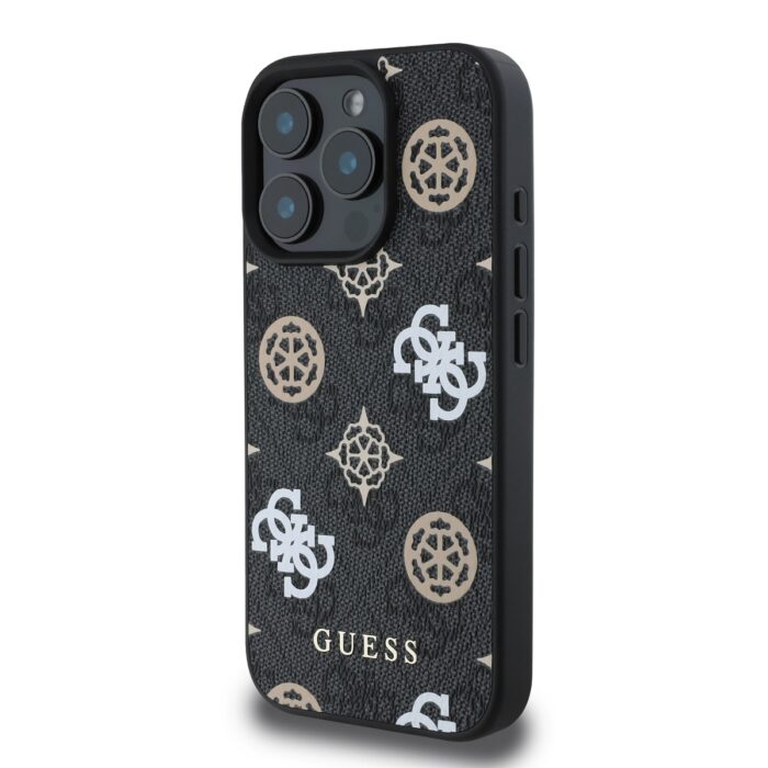 Калъф от Guess PU 4G Peony MagSafe Case за iPhone 16 Pro Black - Image 3