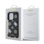 Калъф от Guess PU 4G Peony MagSafe Case за iPhone 16 Pro Black - Image 6