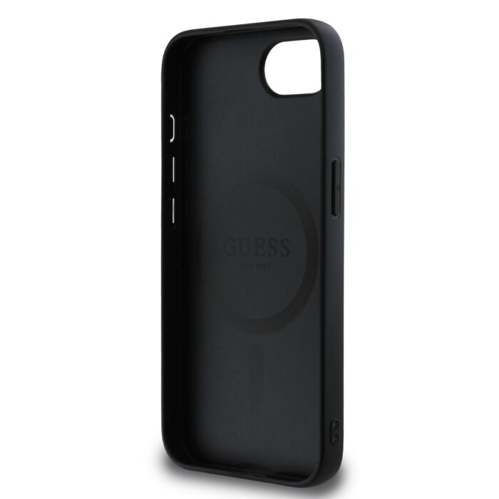Калъф от 
Guess PU 4G Peony MagSafe Case за iPhone 16e Black - Image 6