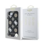 Калъф от 
Guess PU 4G Peony MagSafe Case за iPhone 16e Black - Image 7