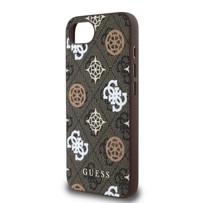 Калъф от 
Guess PU 4G Peony MagSafe Case за iPhone 16e Brown - Image 5