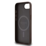 Калъф от 
Guess PU 4G Peony MagSafe Case за iPhone 16e Brown - Image 6
