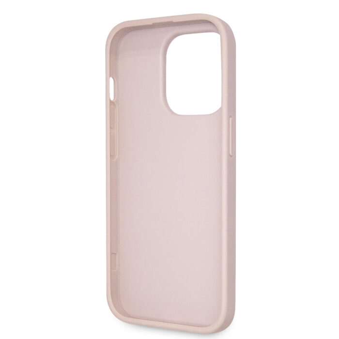 Калъф от Guess PU 4G Strass Triangle Metal Logo Case за iPhone 15 Pro Pink - Image 7