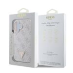 Калъф от Guess PU 4G Strass Triangle Metal Logo Case за iPhone 16 Pink - Image 6