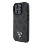 Калъф от Guess PU 4G Strass Triangle Metal Logo Case за iPhone 16 Pro Max Black - Image 3