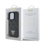 Калъф от Guess PU 4G Strass Triangle Metal Logo Case за iPhone 16 Pro Max Black - Image 6