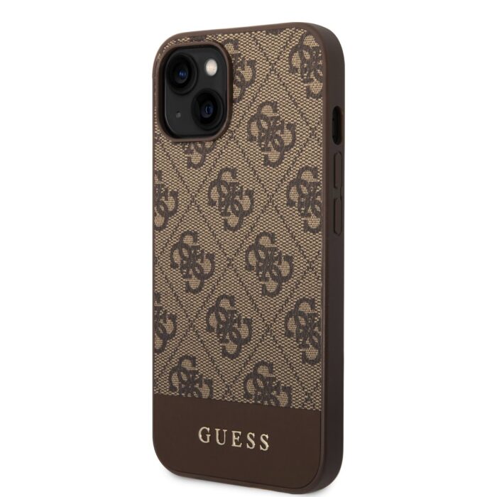 Калъф от Guess 4G Stripe Case за iPhone 14 Brown - Image 3