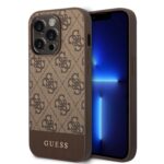 Калъф от Guess 4G Stripe Case за iPhone 14 Pro Brown