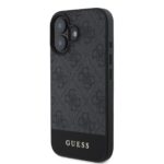 Калъф от 
Guess PU 4G Stripe за iPhone 16 Grey - Image 3