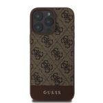 Калъф от Guess PU 4G Stripe Case за iPhone 16 Pro Brown - Image 2