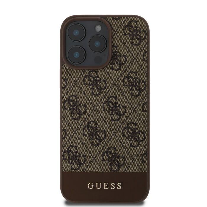 Калъф от Guess PU 4G Stripe Case за iPhone 16 Pro Brown - Image 2