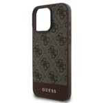 Калъф от Guess PU 4G Stripe Case за iPhone 16 Pro Brown - Image 4