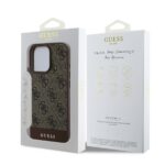 Калъф от Guess PU 4G Stripe Case за iPhone 16 Pro Brown - Image 6