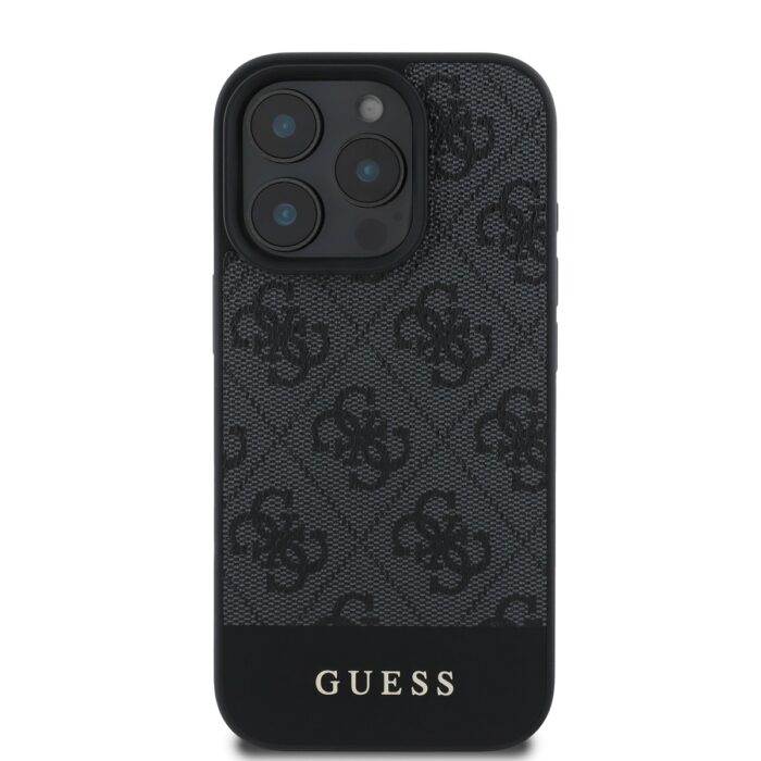 Калъф от 
Guess PU 4G Stripe за iPhone 16 Pro Grey - Image 2