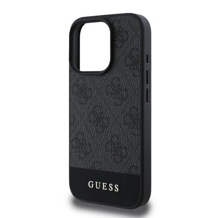 Калъф от 
Guess PU 4G Stripe за iPhone 16 Pro Grey - Image 4