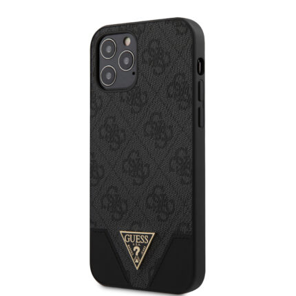 Калъф Guess 4G Triangle Cover за iPhone 12/12 Pro 6.1 Grey