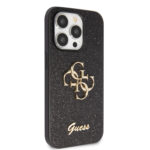 Калъф от Guess PU Fixed Glitter 4G Metal Logo Case за iPhone 15 Pro Max Black - Image 4