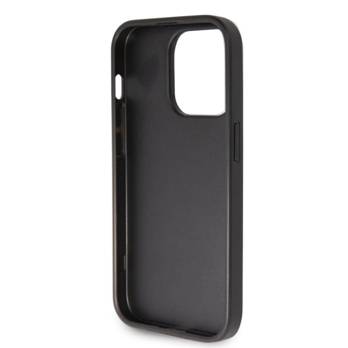 Калъф от Guess PU Fixed Glitter 4G Metal Logo Case за iPhone 15 Pro Max Black - Image 7