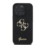 Калъф от
Guess PU Fixed Glitter 4G Metal Logo за iPhone 16 Pro Black - Image 2