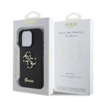 Калъф от
Guess PU Fixed Glitter 4G Metal Logo за iPhone 16 Pro Black - Image 6