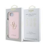 Калъф от 
Guess PU Grained 4G Metal Logo Case за iPhone 16e Pink - Image 7