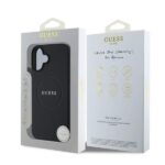 Калъф от Guess PU Grained Classic Logo MagSafe Case за iPhone 16 Black - Image 6