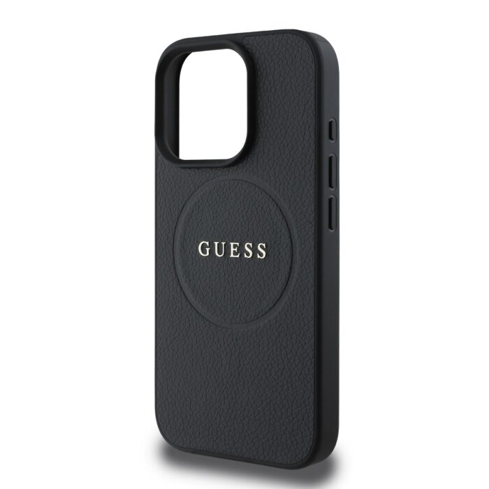 Калъф от 
Guess PU Grained Classic Logo MagSafe за iPhone 16 Pro Black - Image 4