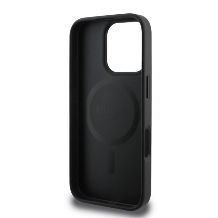 Калъф от 
Guess PU Grained Classic Logo MagSafe за iPhone 16 Pro Black - Image 5