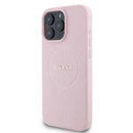 Калъф от Guess PU Grained Classic Logo MagSafe Case за iPhone 16 Pro Pink - Image 3