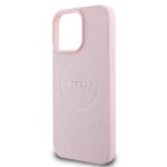 Калъф от Guess PU Grained Classic Logo MagSafe Case за iPhone 16 Pro Pink - Image 4