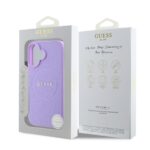 Калъф от Guess PU Grained Classic Logo MagSafe Case за iPhone 16 Purple - Image 6