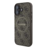 Калъф от 
Guess PU Leather 4G Colored Ring MagSafe за iPhone 16 Brown - Image 3