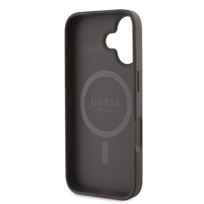 Калъф от 
Guess PU Leather 4G Colored Ring MagSafe за iPhone 16 Brown - Image 5