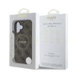 Калъф от 
Guess PU Leather 4G Colored Ring MagSafe за iPhone 16 Brown - Image 6