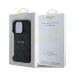 Калъф от 
Guess PU Leather 4G Colored Ring MagSafe за iPhone 16 Pro Black - Image 6