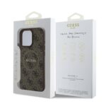 Калъф от Guess PU Leather 4G Colored Ring MagSafe Case за iPhone 16 Pro Max Brown - Image 6