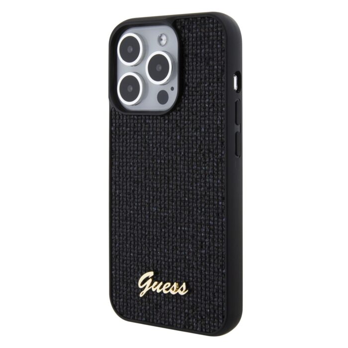 Калъф от Guess PU Square Mirror Script Logo Case за iPhone 15 Pro Black - Image 2