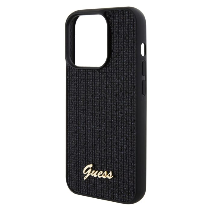 Калъф от Guess PU Square Mirror Script Logo Case за iPhone 15 Pro Black - Image 4