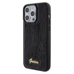 Калъф от Guess za iPhone 15 Pro Max Hardcase Sequin Script Metal Black - Image 2