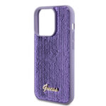 Калъф от Guess за iPhone 15 Pro Max Hardcase Sequin Script Metal Purple - Image 6