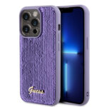 Калъф от Guess за iPhone 15 Pro Max Hardcase Sequin Script Metal Purple