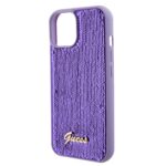 Калъф от Guess Sequin Script Logo Case за iPhone 15 Purple - Image 5