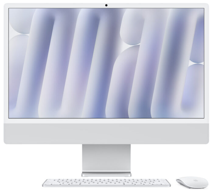 iMac 24 Retina 4.5K | M3 чип с 8 ядрен CPU и 10 ядрен GPU | 8GB памет | 512GB SSD - Silver - Image 1