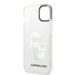 Калъф от
Karl Lagerfeld IML Glitter Karl and Choupette NFT Case за iPhone 13 Transparent - Image 4