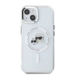Калъф от 
Karl Lagerfeld IML K&CH Heads Metal Frame MagSafe Case for iPhone 13 Transparent - Image 2